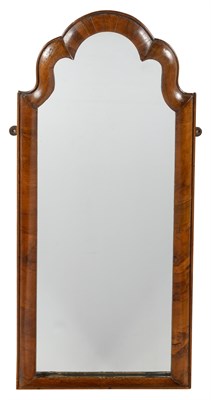Lot 178 - Queen Anne Cushion Molded Walnut Mirror...