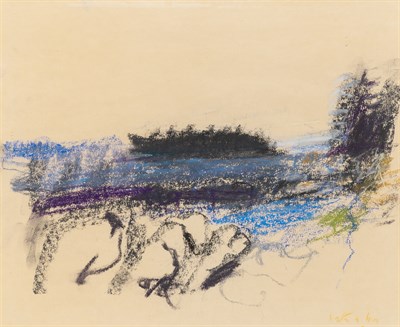 Lot 42 - Wolf Kahn American, 1927-2020 Untitled (Browns...