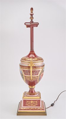 Lot 266 - Vienna Style Gilt and Hand-Painted Double...