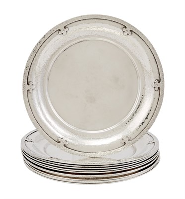 Lot 146 - Set of Twelve American Sterling Silver Bread...