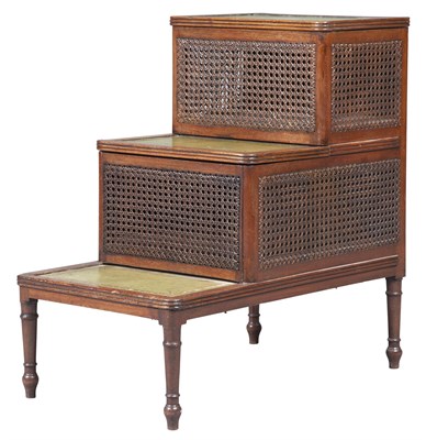 Lot 233 - Regency Style Leather Inset Mahogany Bedside...