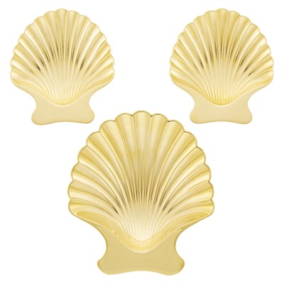 Lot 48 - Tiffany & Co. Three Gold Shell Dishes