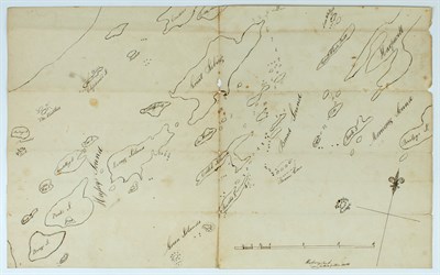 Lot 216 - [MANUSCRIPT MAP-MAINE] After DES BARRES,...