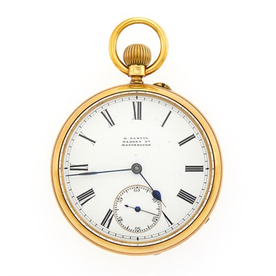 Lot 1147 - Gold Open Face Pocket Watch