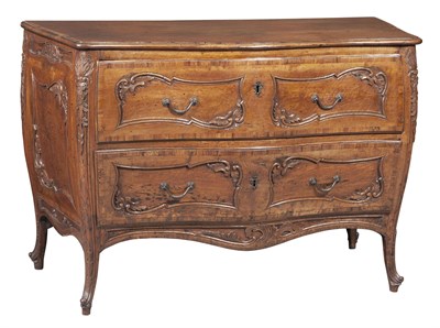 Lot 52 - North Italian Rococo Walnut Commode Circa 1750...