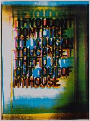 Lot 196 - Christopher Wool (b. 1955) MY HOUSE III Color...