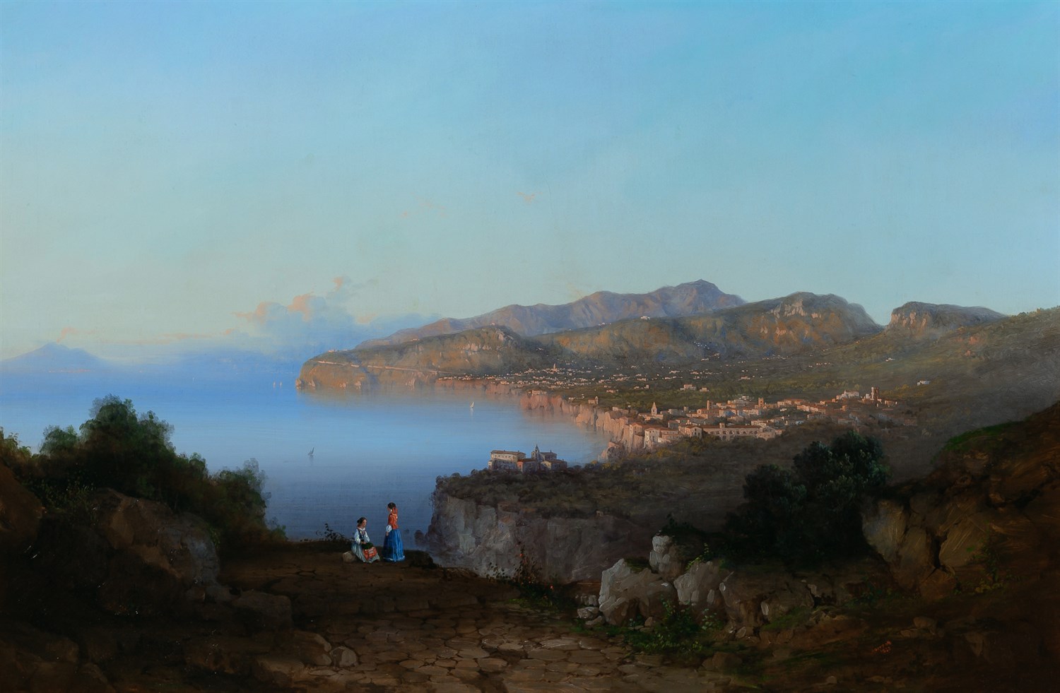 Lot 73 - Italian School 19th Century View of Sorrento...