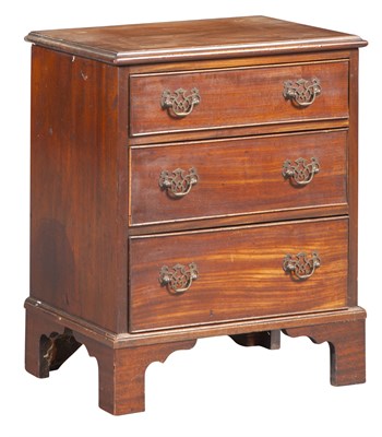 Lot 140 - George III Mahogany Diminutive Chest of...