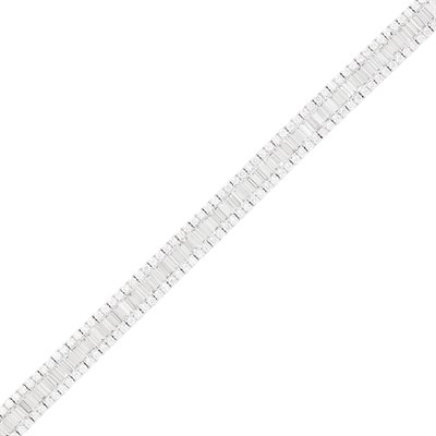 Lot 140 - White Gold and Diamond Bracelet