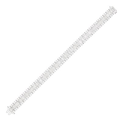 Lot 140 - White Gold and Diamond Bracelet