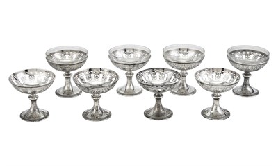 Lot 122 - Set of Eight Tiffany & Co. Sterling Silver...
