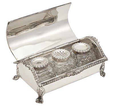 Lot 217 - George III Sterling Silver Inkstand John &...