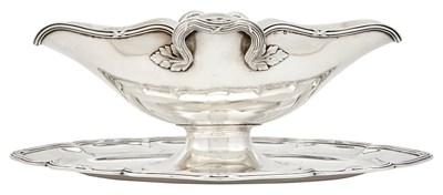 Lot 193 - French Sterling Silver Sauceboat on Stand...