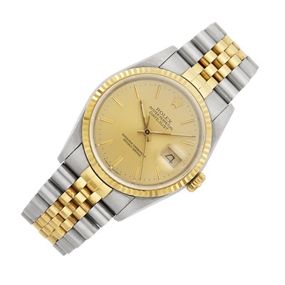 Lot 62 - Rolex Gentleman's Stainless Steel and Gold 'DateJust' Wristwatch, Ref. 6233