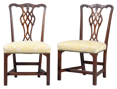 Lot 85 - Set of Six George III Style Mahogany Dining...