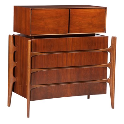 Lot 235 - William Hinn Walnut and Beech Gentleman's...