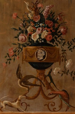Lot 61 - French School 18th-19th Century Flowers in...