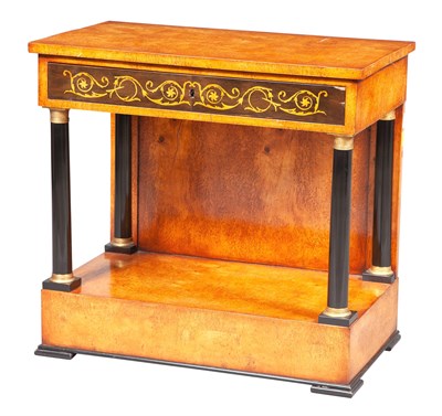 Lot 180 - Biedermeier Part Ebonized Birch Pier Table...