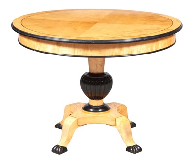 Lot 184 - Biedermeier Part Ebonized Fruitwood Occasional...