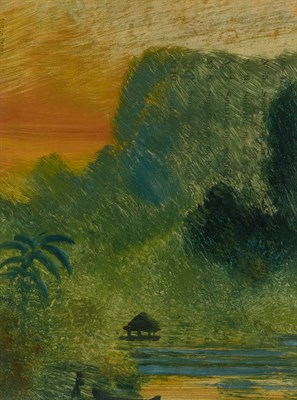 Lot 70 - Attributed to Louis Michel Eilshemius Tropical...