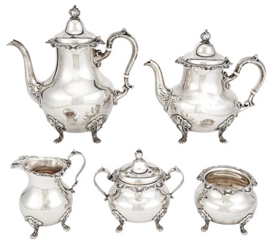 Lot 195 - Gorham Sterling Silver Tea and Coffee Service...