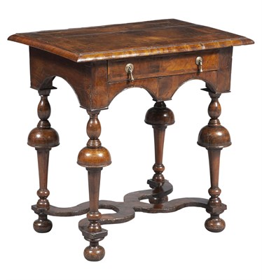 Lot 13 - William and Mary Featherbanded Walnut Dressing...