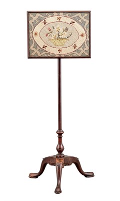 Lot 56 - George II Mahogany and Needlework Miniature...