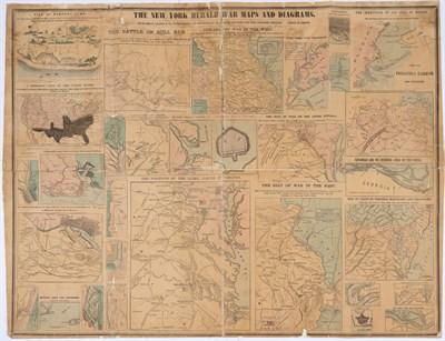 Lot 139 - [CIVIL WAR-MAPS] The New York Herald War Maps...