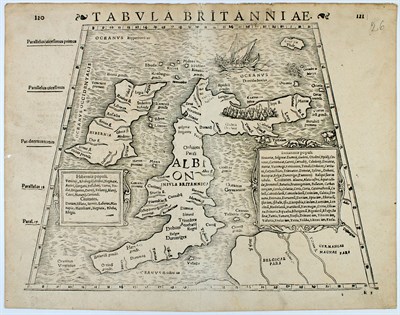 Lot 228 - MUNSTER, SEBASTIAN Tabula Britanniae. [Basel:...