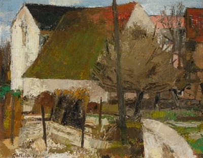 Lot 19 - Bernard Cathelin French, 1919-2004 Ferme à...