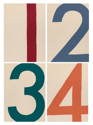 Lot 365 - Contemporary School Untitled (Numbers), four...