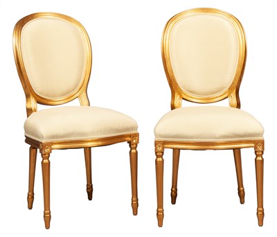 Lot 272 - Set of Four Louis XVI Style Upholstered...