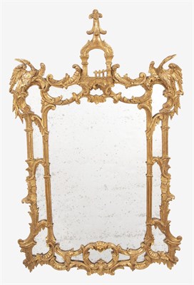 Lot 291 - George III Style Giltwood Mirror with Pagoda...