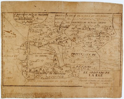 Lot 212 - [MANUSCRIPT MAP-BOLIVIA] El Obispado de La Paz....