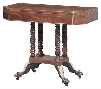 Lot 264 - Classical Mahogany Fold-Over Card Table