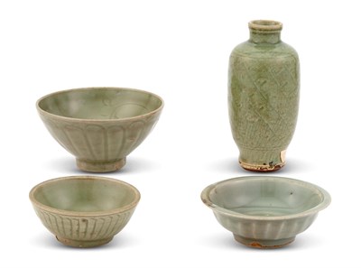 Lot 88 - Four Chinese Longquan Celadon Articles