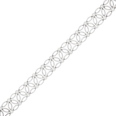 Lot 127 - White Gold and Diamond Bracelet