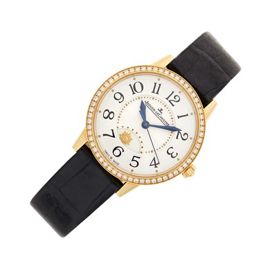 Lot 85 - Jaeger LeCoultre Rose Gold and Diamond 'Rendez-Vous' Wristwatch, Ref. Q344.2.37.S