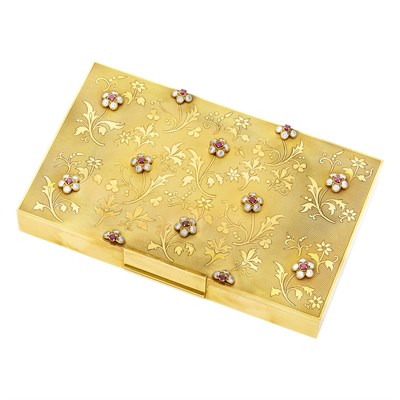 Lot 96 - Gold, Diamond and Ruby Vanity with Three Carrying Cases