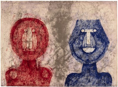Lot 101 - Rufino Tamayo (1899-1991) DOS CARAS (PEREDA...