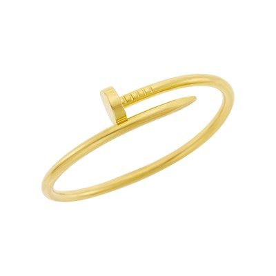 Lot 13 - Cartier Gold 'Juste un Clou' Bangle Bracelet