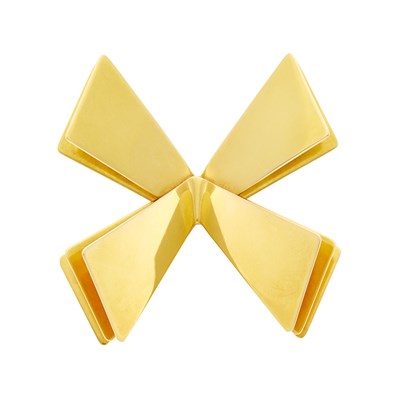 Lot 7 - Nanna Ditzel for Georg Jensen Gold Windmill Brooch