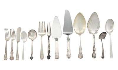 Lot 7 - Group of Sterling Silver Flatware and Serving...