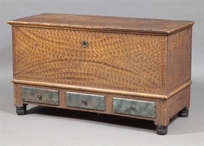 Lot 277 - Paint-Decorated Pine Blanket Chest