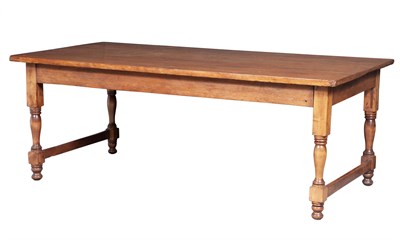 Lot 176 - Continental Fruitwood Farm Table Height of...