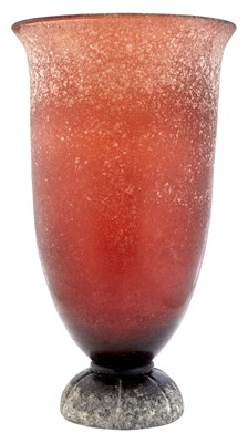 Lot 264 - Oversize Murano Glass Corrosa Footed Vase for...