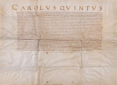 Lot 110 - CHARLES V, as Holy Roman Emperor Manuscript...