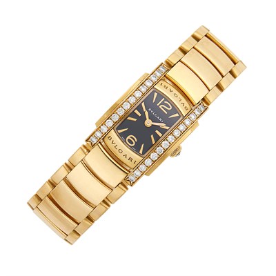 Lot 161 - Bulgari Rose Gold and Diamond 'Assioma' Wristwatch
