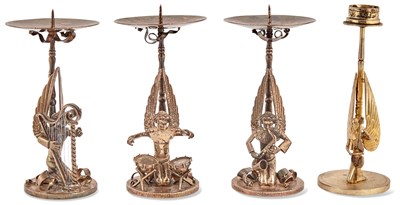 Lot 36 - Set of Three German Sterling Silver Figural...