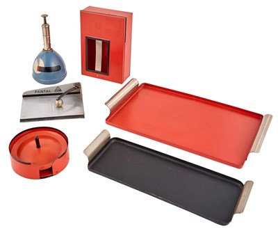 Lot 37 - Marianne Brandt Assembled Metal Desk Set...